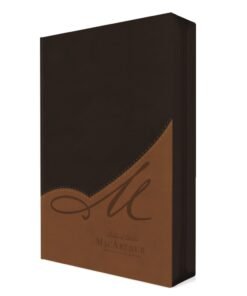 Biblia Estudio MacArthur/LG/Imitación/Café/Cierre/Índice