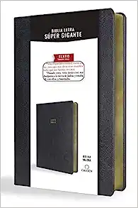 Biblia RVR 1909/Letra Super Gigante/Imitacion Piel/Negro