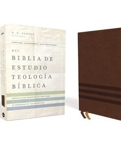 Biblia De Estudio NVI/Teología Bíblica/Leathersoft/Café