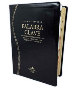 Biblia De Estudio Palabra Clave RV60/Imitación Piel/Negro/Índice