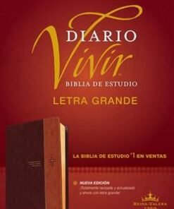 Biblia De Estudio Diario Vivir RVR60 Letra Grande Sentipiel Café Claro