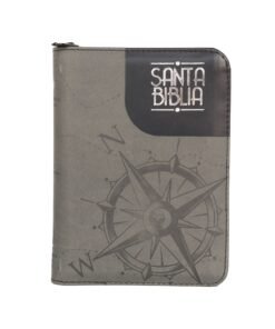 Biblia /RVR026cZTILM Negro Canto Plateado/Cierre