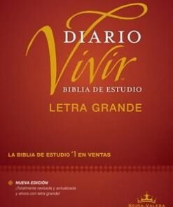Biblia De Estudio Diario Vivir RVR60 Letra Grande Tapa Dura