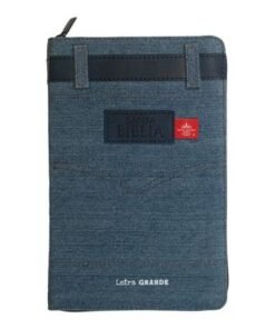 Biblia Reina Valera 1960 Letra Grande Jean Azul Cierre e Índice