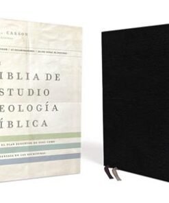 Biblia De Estudio NVI/Teología Bíblica/Piel Elaborada/Negro