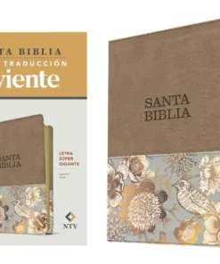 Biblia NTV/Letra Super Gigante/Beige/SentiPiel