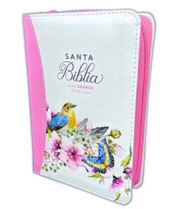 Biblia RVR60/045cz/cp/LG/PJR/Colección Primaveral Rosa Con Cierre