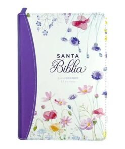 Biblia RVR60/045cz/cp/LG/PJR/Colección Primaveral Lila Oscuro Con Cierre
