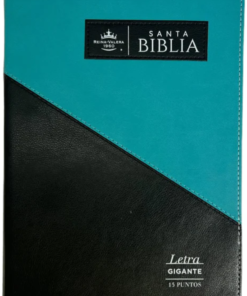 Biblia RVR60 085cti LGi PJR Triangular negro/turquesa