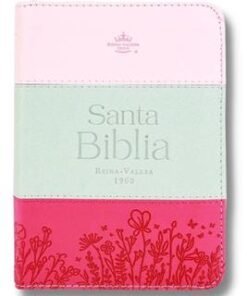 Biblia RVR60/025cztiTricolor Rosa/Blanco/Fucsia/Imitación Piel Alta Calidad