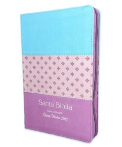 Biblia RVR60/065LG/czti/Tricolor Azul/Rosa/Lila