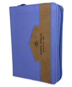 Biblia RVR60/025czti/Elegante Lila/Café/Imitación Piel Alta Calidad