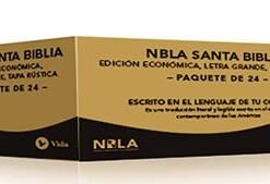 Caja De Biblias NBLA/Misionera/Letra Grande/Tapa Rustica/24 Unidades