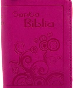Santa Biblia de bolsillo RVR60 fucsia con cierre