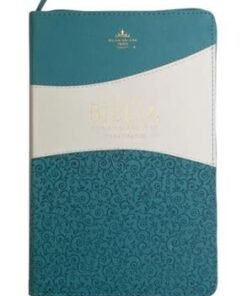 Biblia /RVR6065CZ LG PJR/ Clásica Bitono Turquesa/Blanco