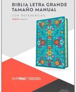 Biblia RVR1960/ Tamaño Manual Letra Grade Floreada con Índice