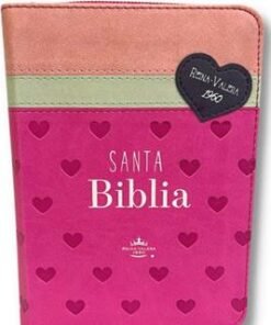 Biblia RVR60 025 cz PJR Primor Fucsia/Blanco/Rosa con corazones