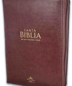 Biblia/ RVR6025cz/ PJR Café Oscuro/ Imitación/ Cierre Canto Dorado