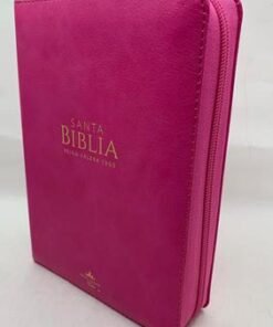 Biblia/ RVR6025cz/ PJR Fucsia Cierre Canto Dorado Imitación