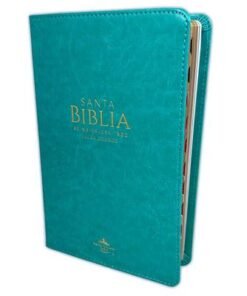 Biblia /RVR6065cti/ LG PJR Clásica Turquesa Índice Canto Dorado
