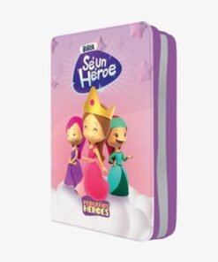 Biblia Se un Héroe TLA062LGPZa PJR Rosada Canto Lila Biblia para Niños