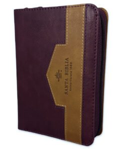 Biblia RVR60/025czti/Elegante Café/Imitación Piel Alta Calidad