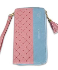 Biblia RVR6015CZTI/ Chequera Azul-Rosa/ Cierre