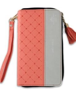 Biblia RVR6015CZTI/ Chequera Coral-Gris/ Cierre