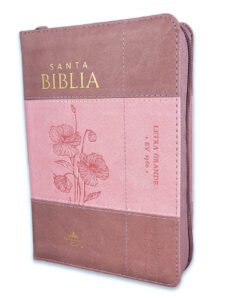 Biblia RV6035czti PJR i/ Cierre Índice / Coral Rosa