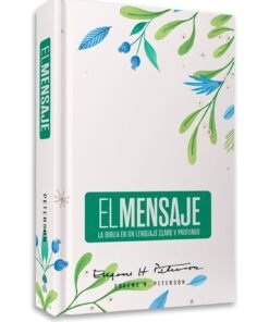 Biblia El Mensaje Tapa Dura Verde Floral