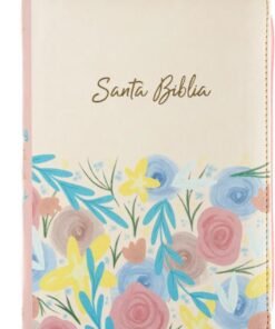 Biblia RVR60/ Manual L.G/ Beige Flores/ Cierre Índice